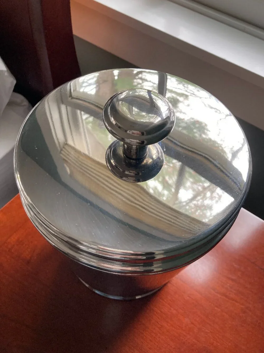 Crate & Barrel, Double-Walled Stainless Steel Ice Bucket - NEW